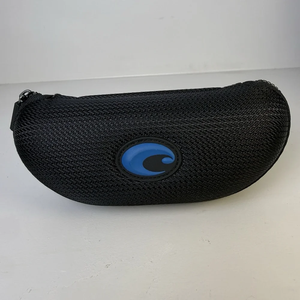 Costa Del Mar Zippered Sunglass Hard Case Clamshell Glasses Black Case NEW